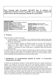 Movimentazione manuale dei carichi